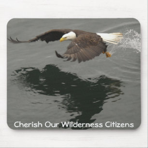 Águia americana Mousepad da caça