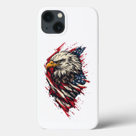 Águia Americana Patriótica Vintage 4 de Julho