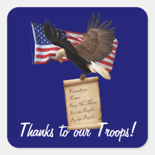 Águia, bandeira dos EUA, Liberdade e Autocolantes 