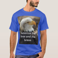 Águia Careca  camiseta  O LIVRE E O BRAVO