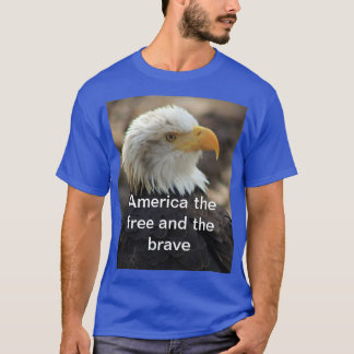 Águia Careca camiseta O LIVRE E O BRAVO