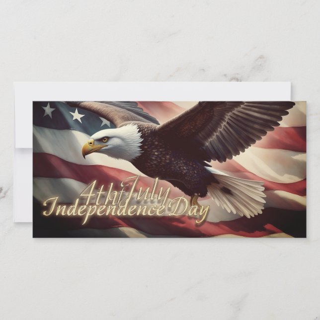 Águia de 4 de Julho com Bandeira Americana (Frente)