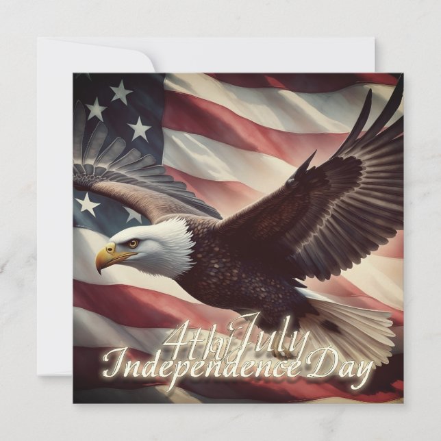 Águia de 4 de Julho com Bandeira Americana (Frente)