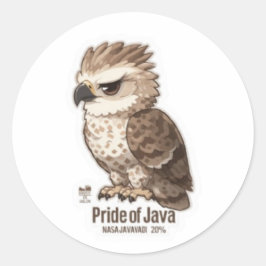 Águia-de-java Kawaii Adesivo - Nação Indonésia