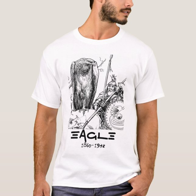 Águia e a camiseta básica masculina (Frente)
