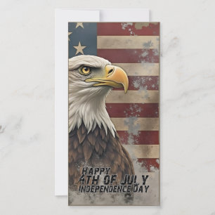 Águia Majestosa e Bandeira - Espírito de Liberdade