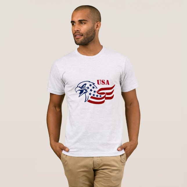 Águia Militar Camisa Masculina (Frente Completa)