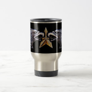 Águias-prateadas com Caneca de viagem de alumínio