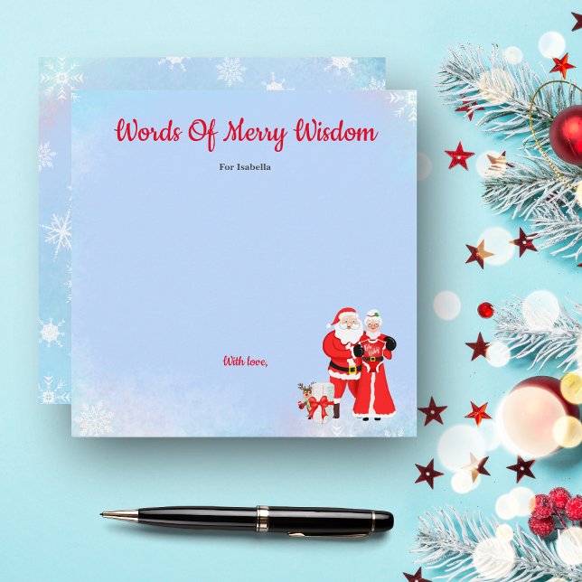 Ah, Bebê Santa & Sra. Claus Conselhos para Chás de (A wonderful way have your guest give some advice to the future parents. )