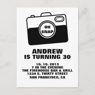 AH, Convite de Aniversário do SNAP.