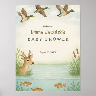 Ah, garoto! Poster de Boas-vindas ao Chá de fralda