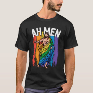 Ah Men Gay Jesus Camisa Engraçada Lgbtq Camisas Pr