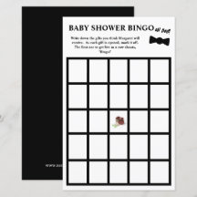 Ah Menino! Bingo de Chá de Bebê de Smoking