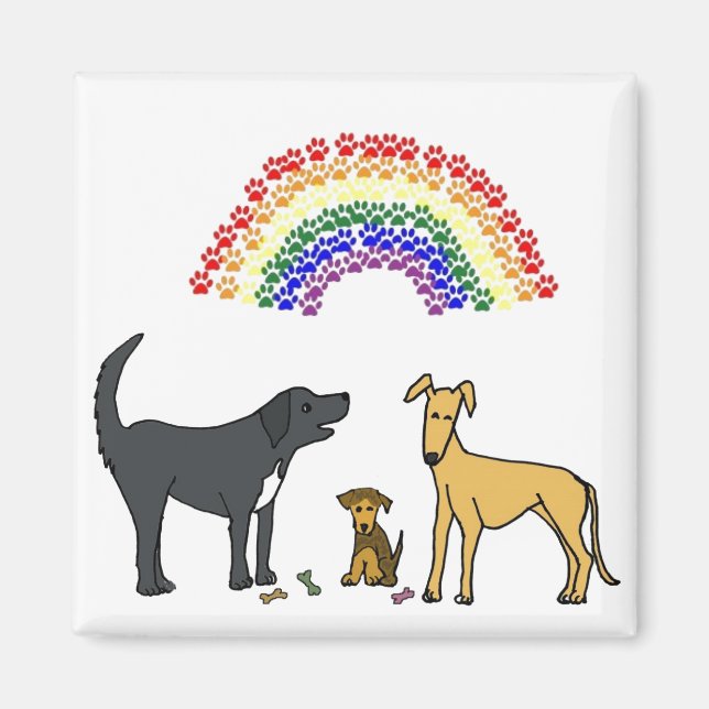 AH- Pups e íman arco-íris (Frente)