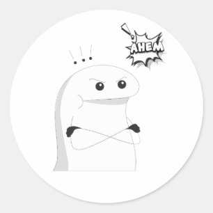 ahem, bravo adesivo engraçado