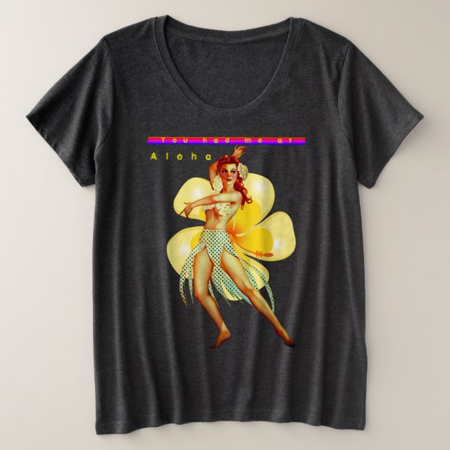 Ahola Fashion Plus T-Shirt do Tamanho (Frente do Design)