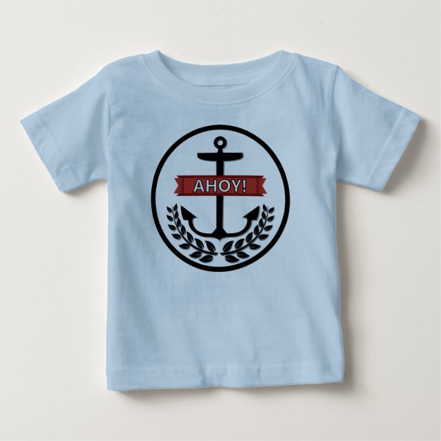Ahoy - Baby Fine Jersey T-Shirt  (Frente)