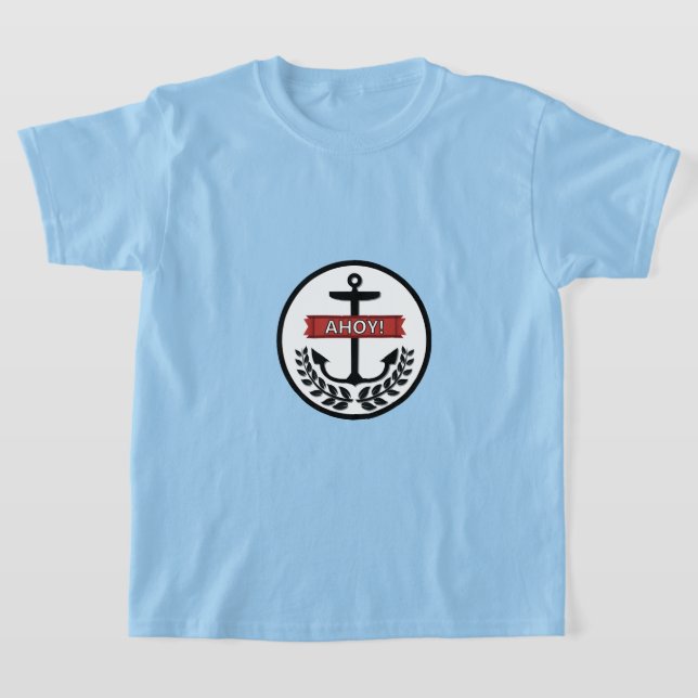 Ahoy - Camiseta Básica Infantil (Postura )