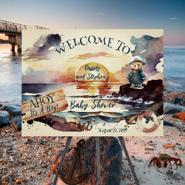 Ahoy, é um Chá de fraldas de Urso Náutico