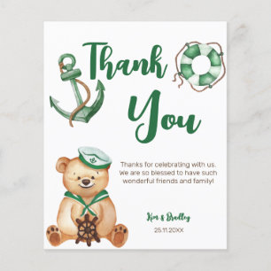 Ahoy é um garoto, chá de fraldas de ursinho de pel