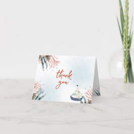 Ahoy É um Rapaz Náutico Obrigado Cartões