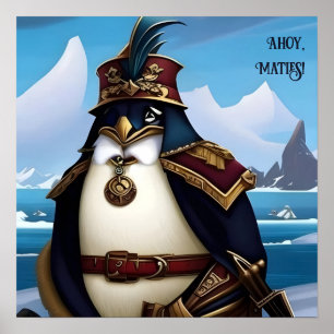 Ahoy, Mants! AI Fantasy Digital Art Impressão Peng