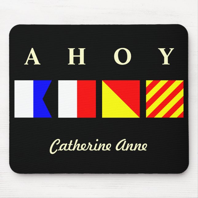Ahoy Mousepad personalizado (Frente)