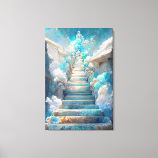 AI Art Gallery™ - Escada para o Céu: Canvas de Fé