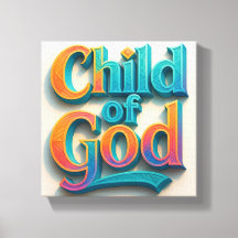 Ai design Child of God Stretch Canvas