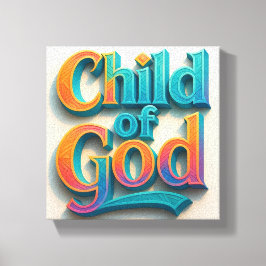 Ai design Child of God Stretch Canvas