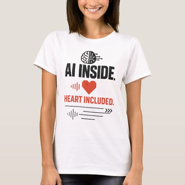 AI Inside Heart T-Shirt (Frente)