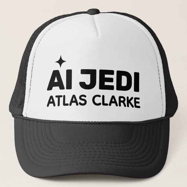 AI Jedi™ Boné de Caminhoneiro (Personalize!) (Frente)