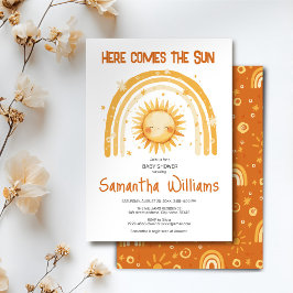 Aí vem o convite do chá de fraldas Sol