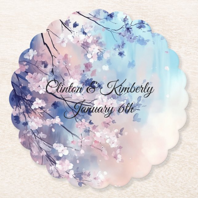 Aiko Porta-copos de papel personalizável (Frente)