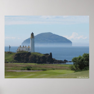 Ailsa Craig, poster do farol de Turnberry