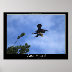 AIM HIGH ~ Poster de Motivação