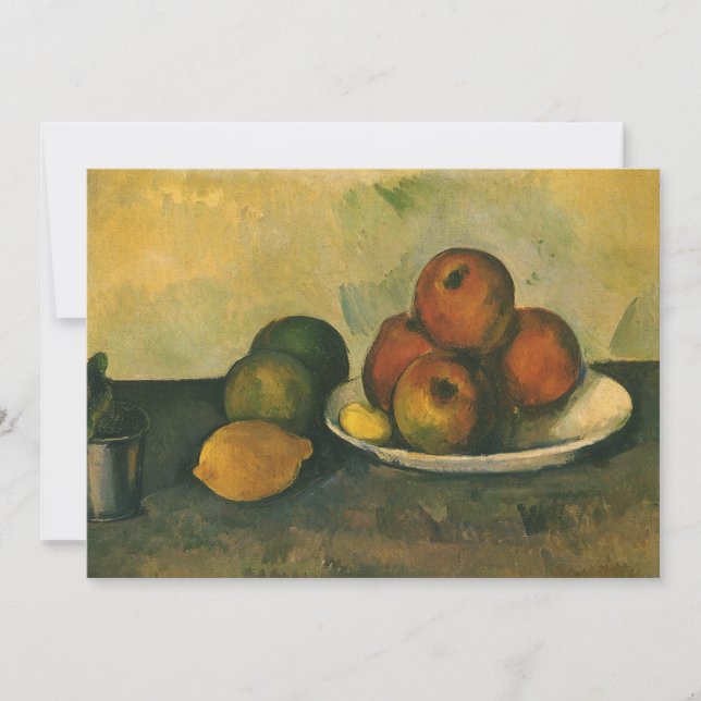 "Ainda com as Maçãs" por Paul Cezanne (Frente)