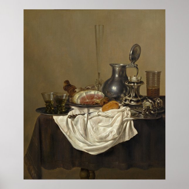 Ainda com Ham - Gerret Heda Fine Art Poster (Frente)