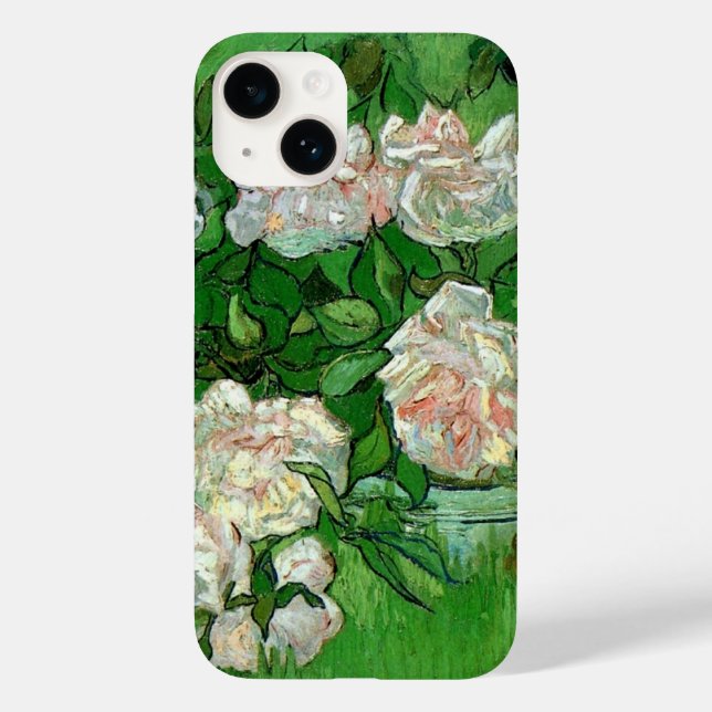 Ainda com vida: Rosas rosa por Vincent van Gogh (Verso)