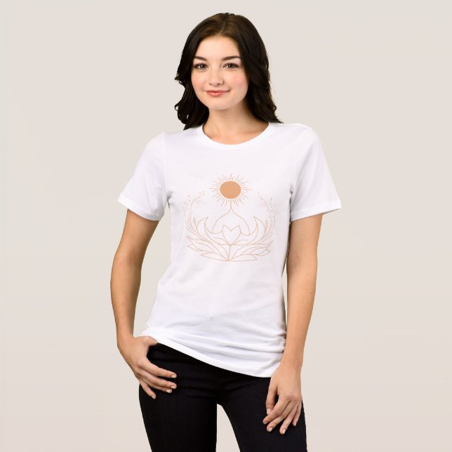 Ainda e Flor: Camisa Yoga Espiritual (Frente Completa)