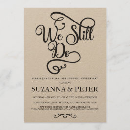 Ainda Fazemos Convite de Aniversário Elegante de C