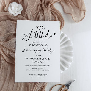 Ainda fazemos convites de aniversário de casamento