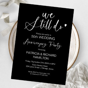 Ainda fazemos convites de aniversário de casamento