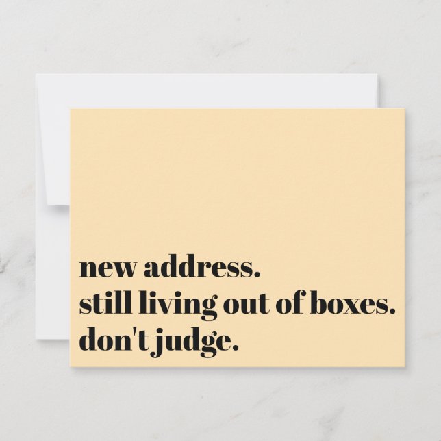 Ainda vivendo fora das caixas, não julgue o cartão (Frente)