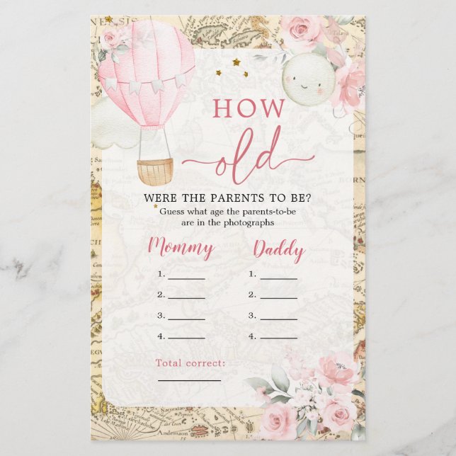 Air Balloon não é ela maravilhosa como velhos pais (Frente)