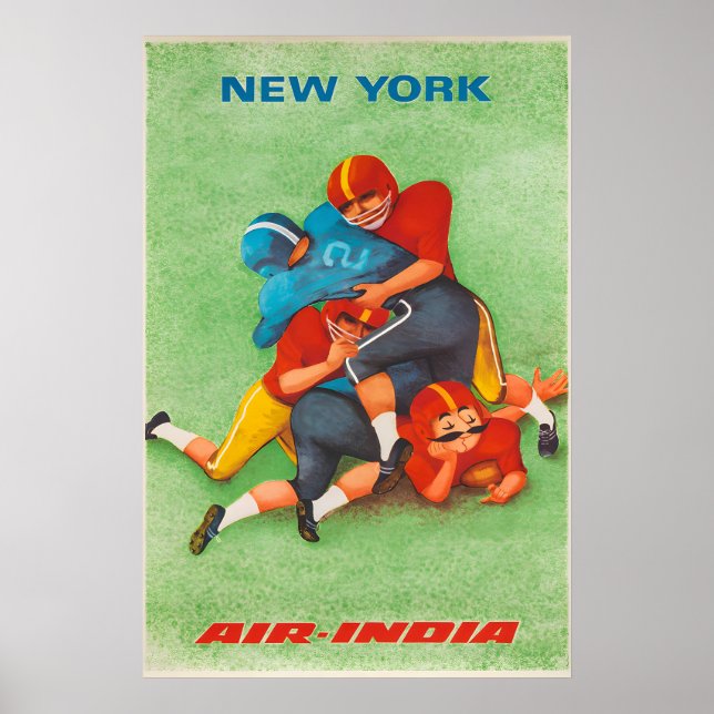 Air India - New York - Travel Poster Prints (Frente)