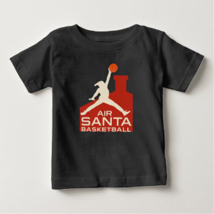 AIR SANTA – Camiseta engraçada de basquete de Nata