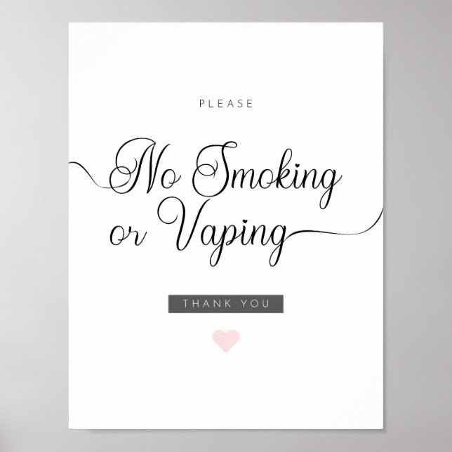 Airbnb Sem Fumar ou Vaping Poster (Frente)