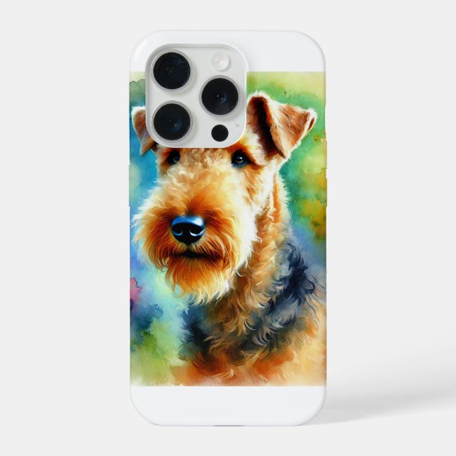 Airedale Terrier 050724AREF105 - Watercolor (Verso)