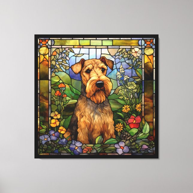 Airedale Terrier Canvas Art (Frente)